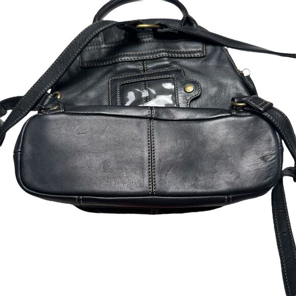 Fossil | Women | Black Soft Leather Minimal Mini Backpack Purse | One Size main image 4
